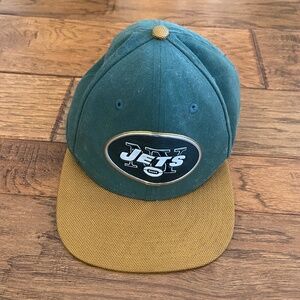 NFL NewEra New York Jets Snap Back Hat, Green and Gold